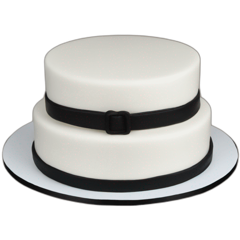 white man karate black belt birthday cake emoji