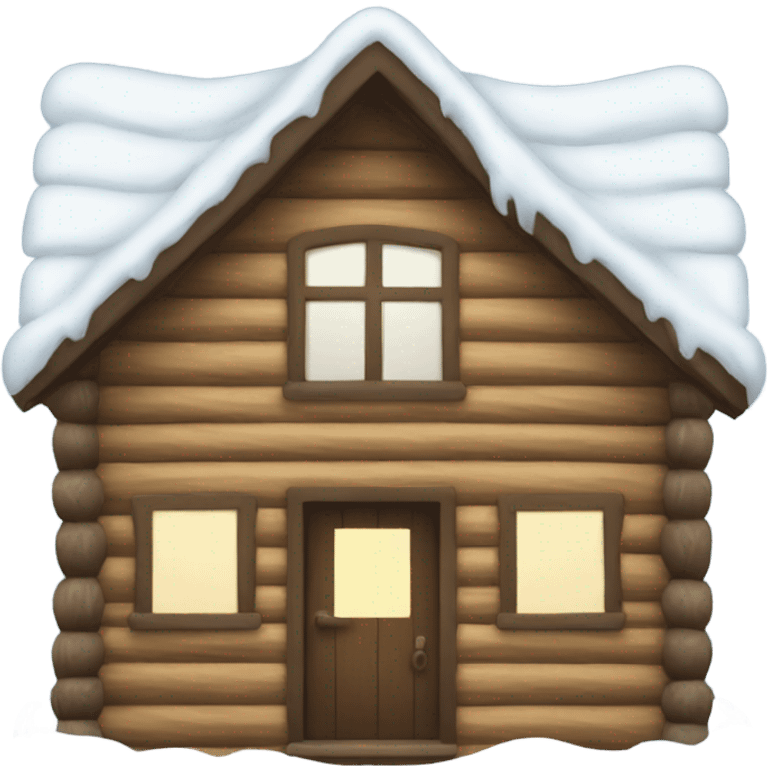 winter cabin emoji