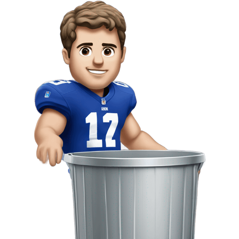 Make Daniel jones on the NY Giants but he’s a trash can emoji