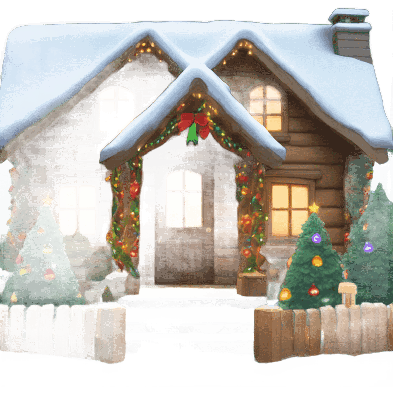 Christmas chalet  emoji