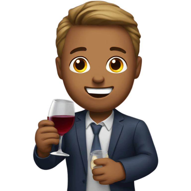 Gavin newsome drinking wine emoji