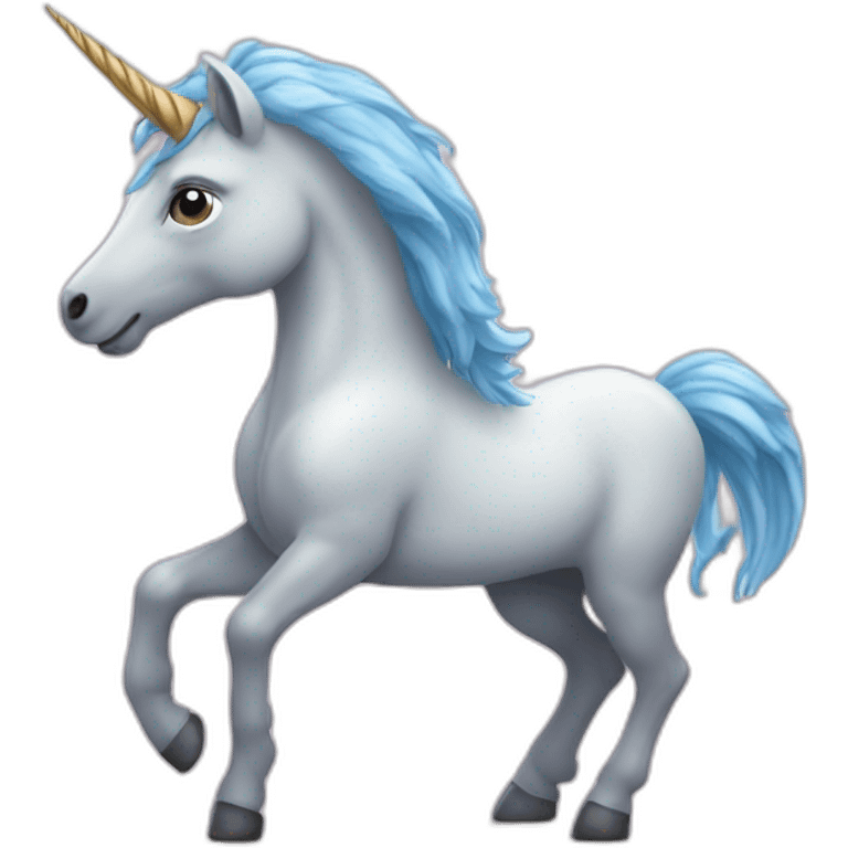 Un licorne qui boit emoji