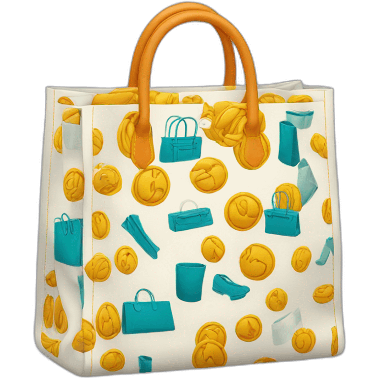 Hermes shopping bag emoji