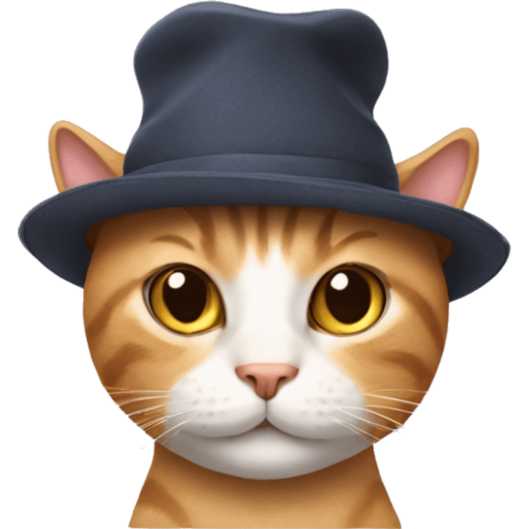 Cat wearing hat emoji