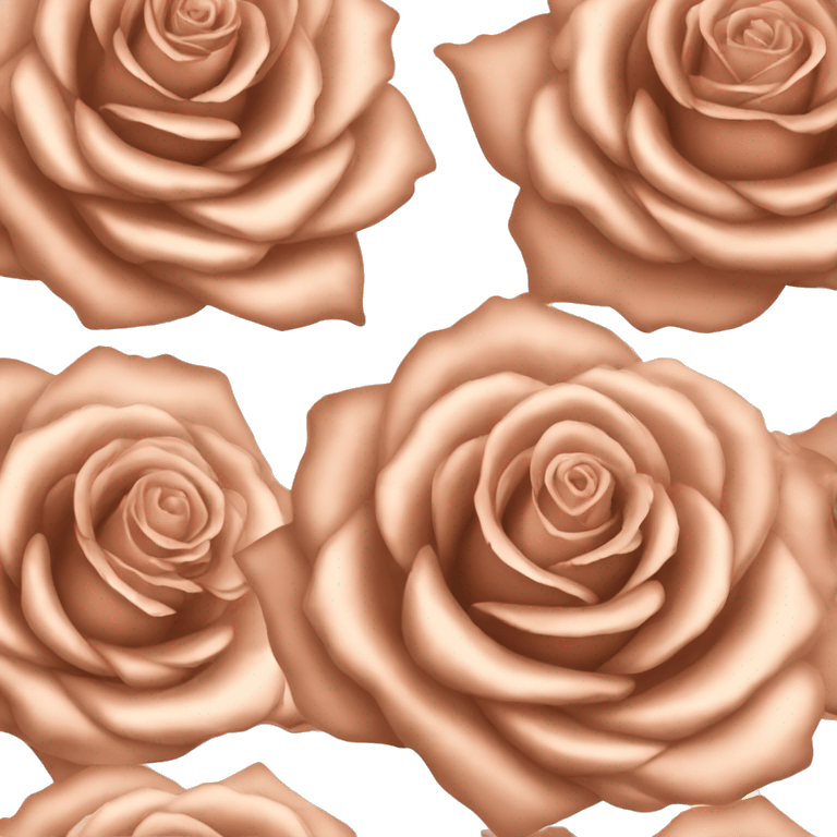 Rose gold rose emoji