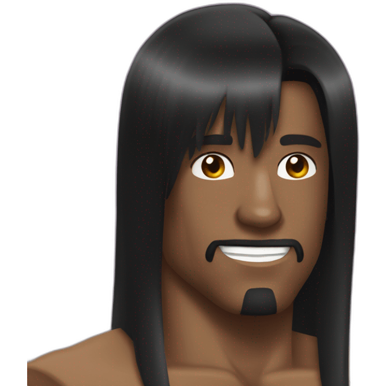 Camacho Terry crews long black hair emoji