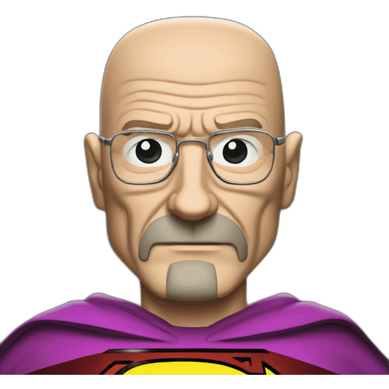 Walter white a superman costume emoji