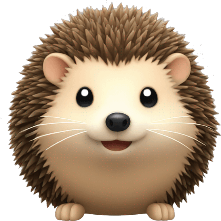 Plush hedgehog emoji