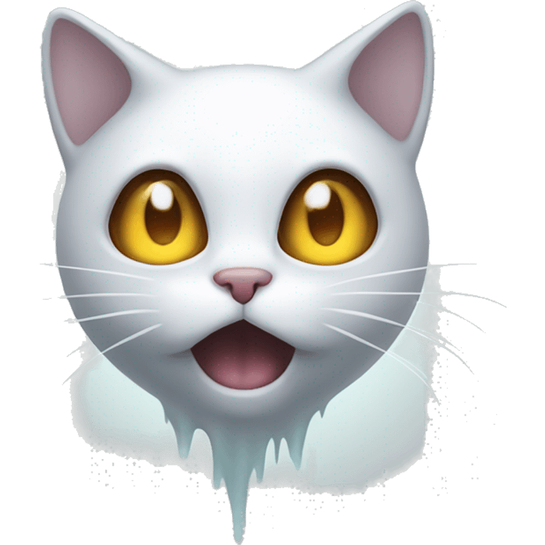 cat as a ghost emoji