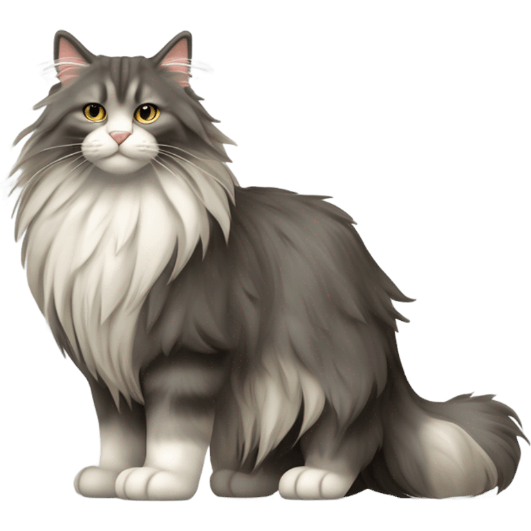 norwegian forest cat emoji