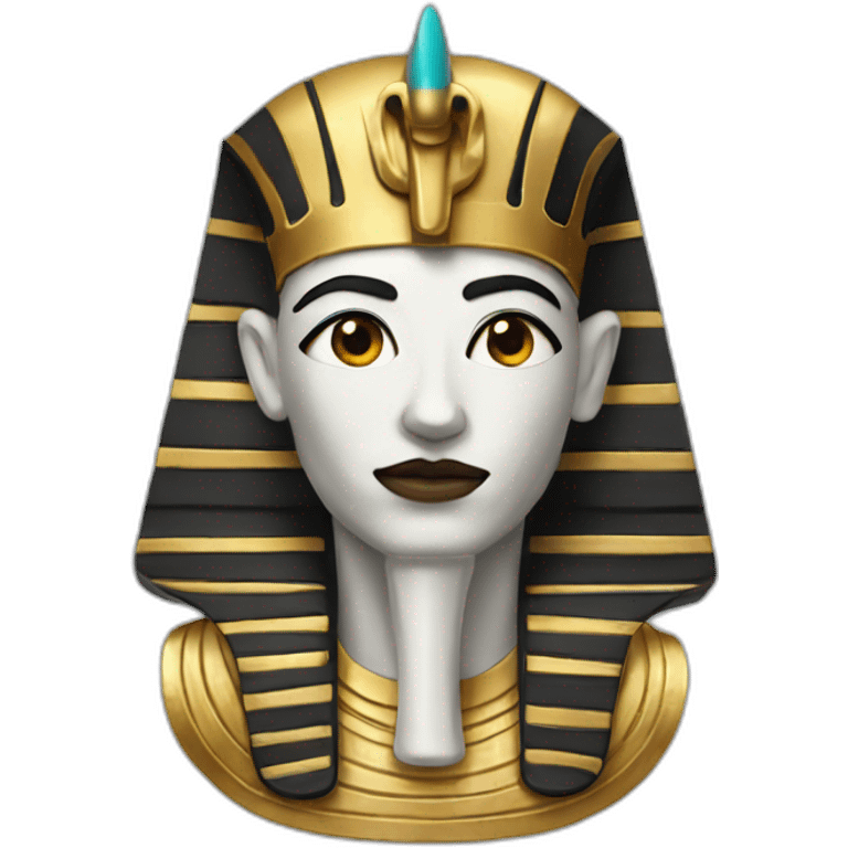 Pharoh with white skin emoji