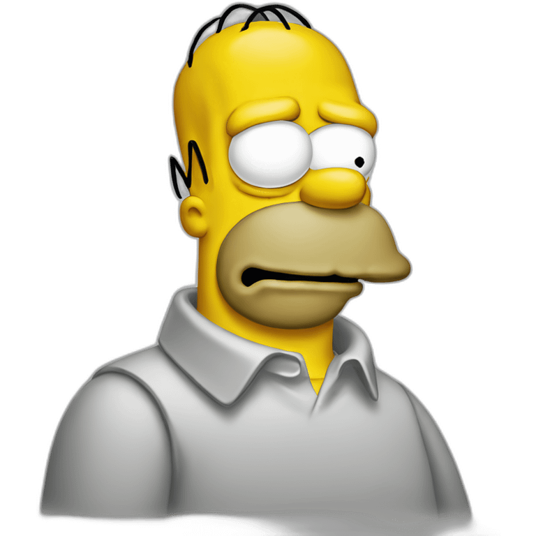 Homer simpson qui est Triste emoji