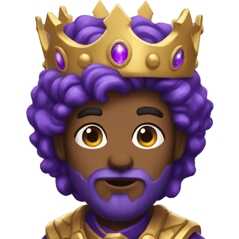 purple galaxy skin king emoji