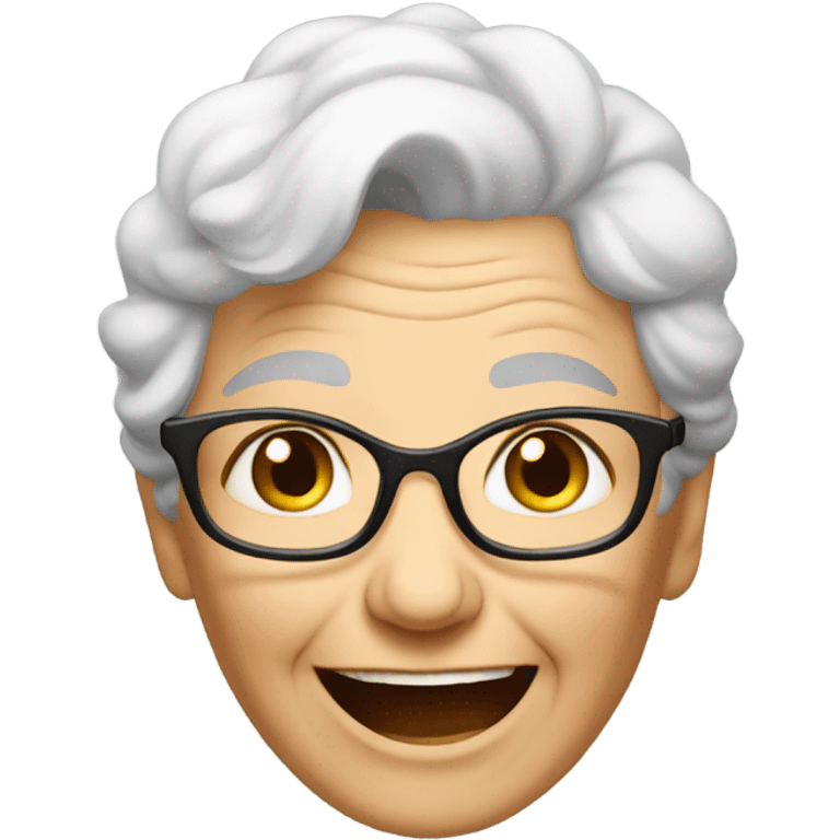 happy grandma  emoji