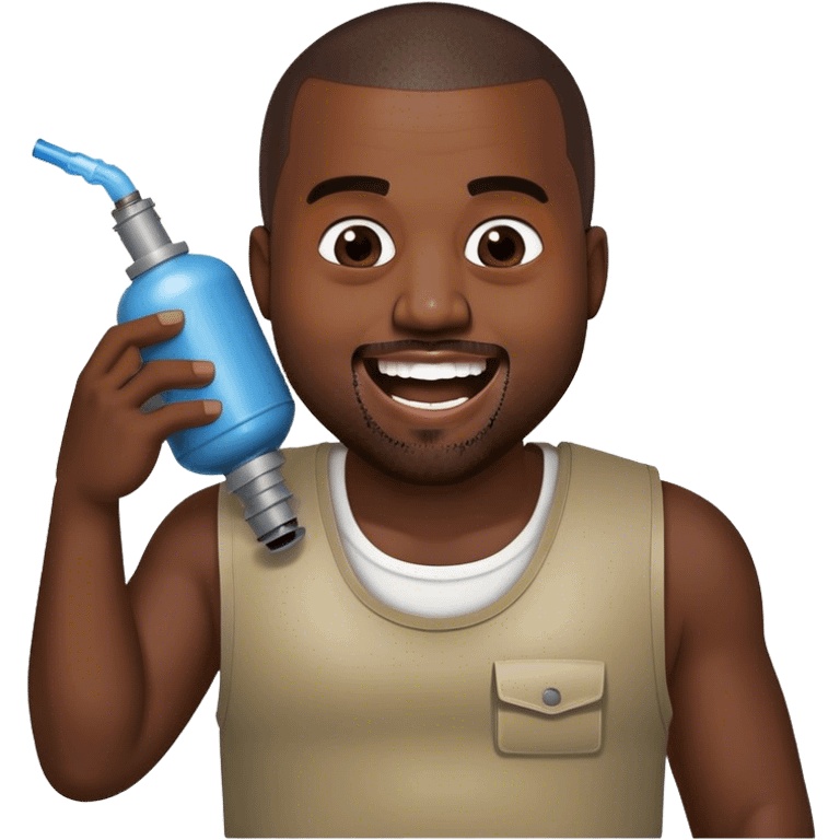 kanye west on nitrous emoji