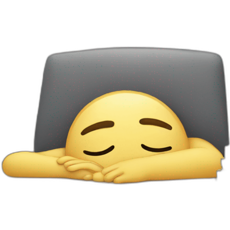 Head on desk sleeping emoji