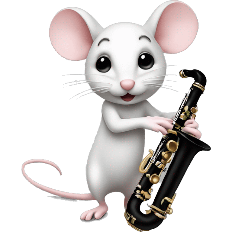 MOUSE on A CLARINET emoji