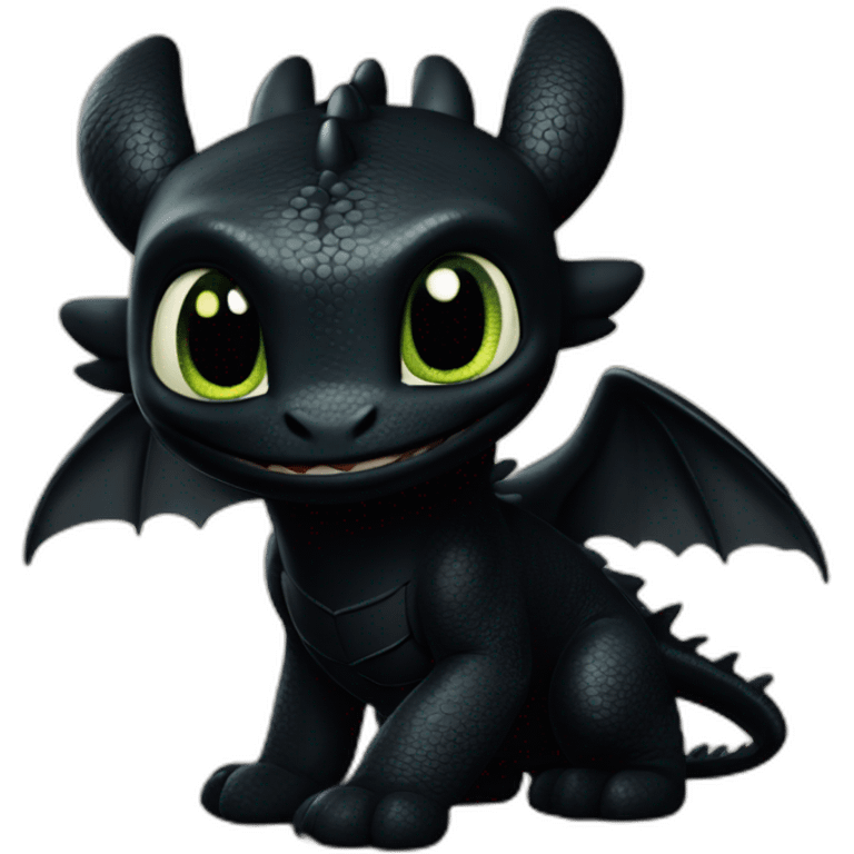 How to train your dragon toothless emoji