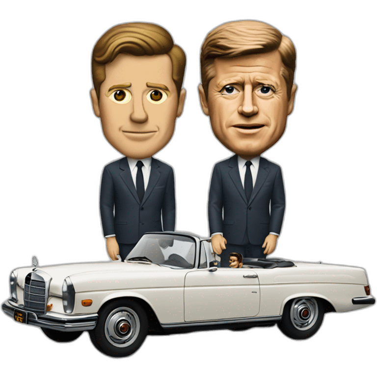 Jfk and car (mercedes) emoji