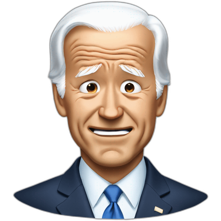 Joe Biden sobbing and crying emoji