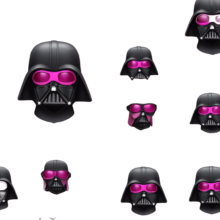 darth vader in pink suit with sunglasses with svaroski emoji