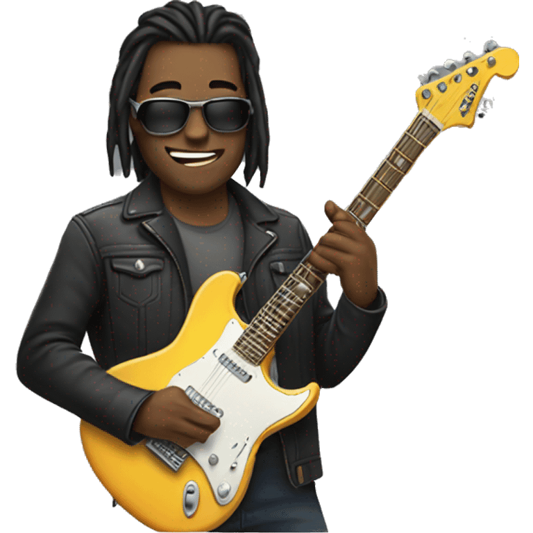 Electric guitarist emoji