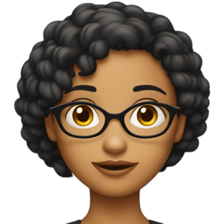 emoji fille noire qui lève les yeux en l'air emoji