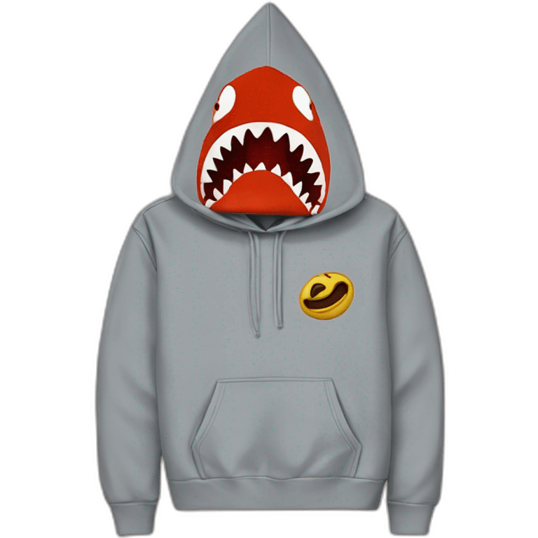 Bape shark hoodie  emoji