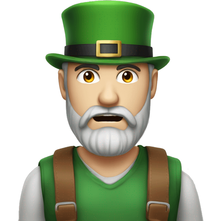 irish very angry man 30 years old with beard and hat emoji