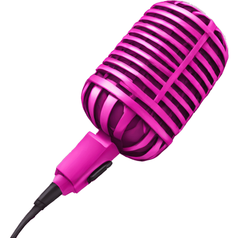 pink microphone emoji