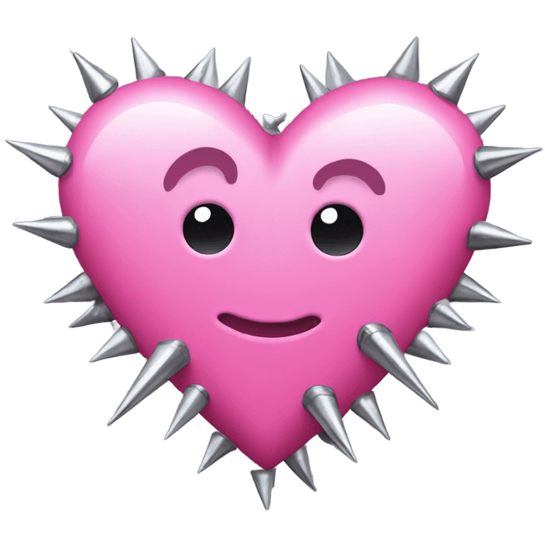 Pink punk heart  emoji