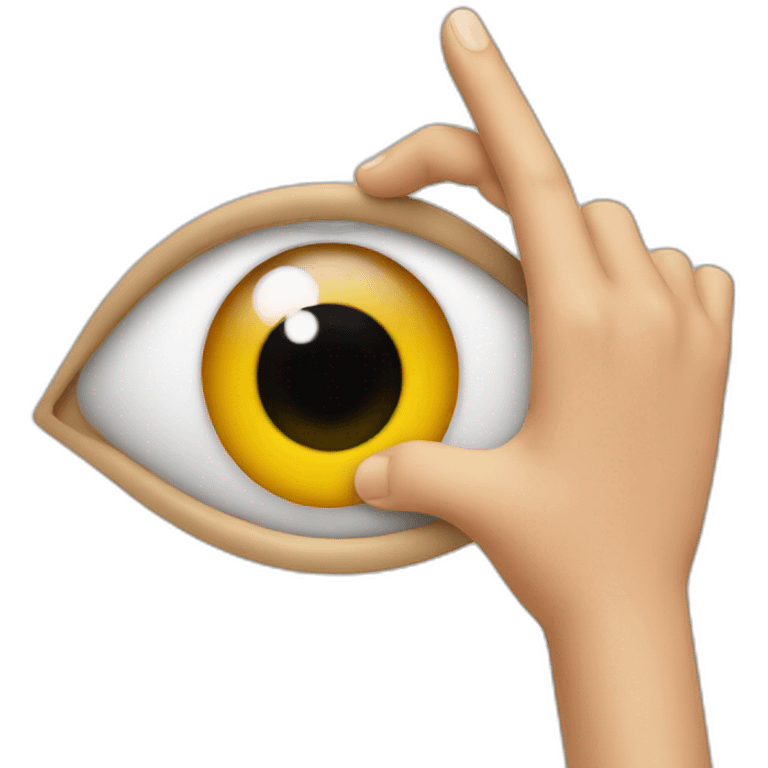 Eye finger emoji