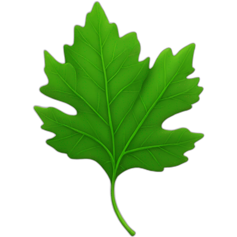 green cananda leaf emoji