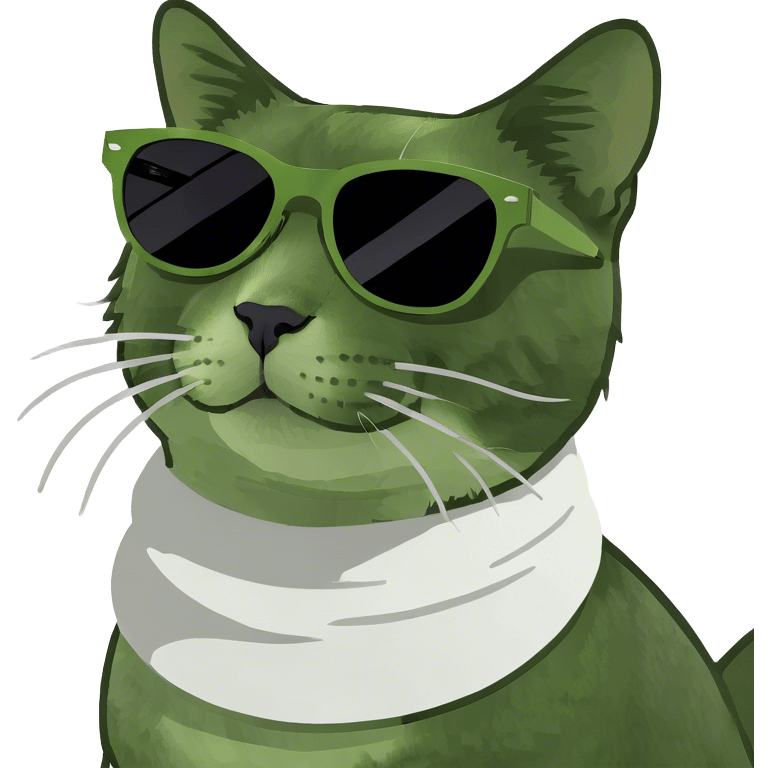 Cat with sunglasses emoji