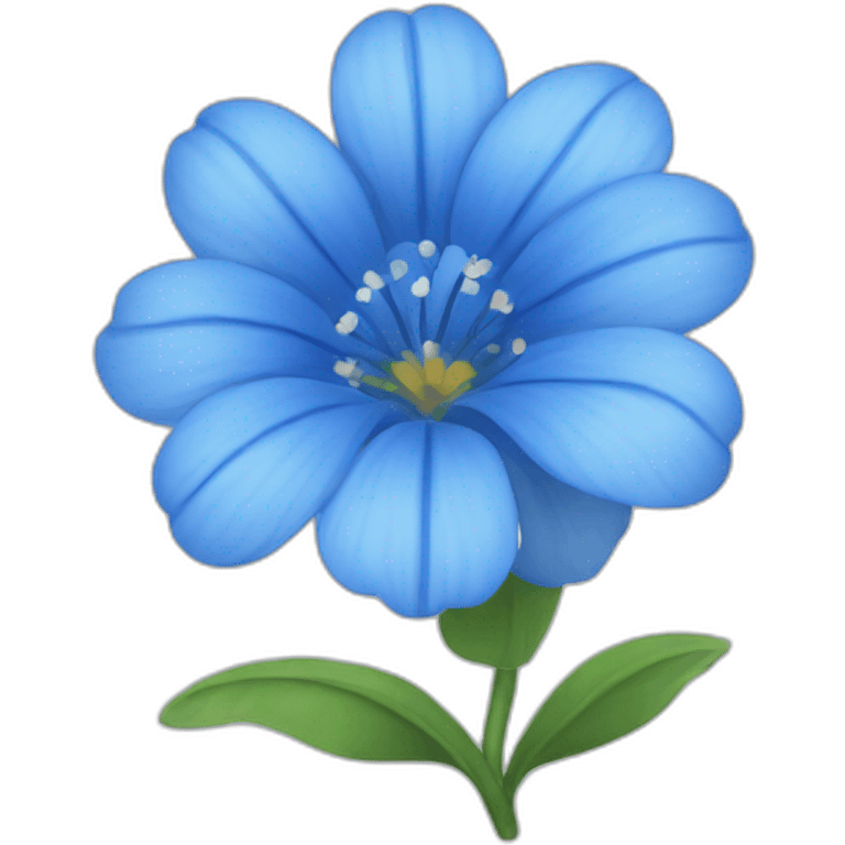 beautiful blue flower emoji