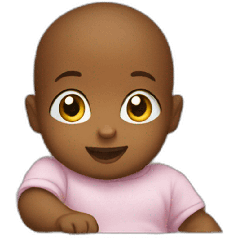 baby peeking over a crib emoji