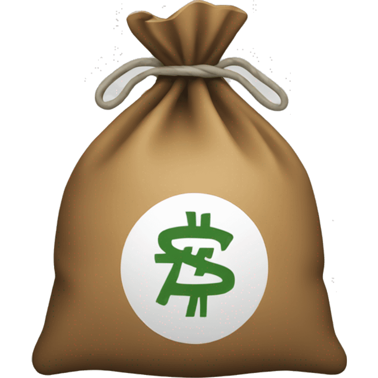 Money Bag Emoji with white outline emoji