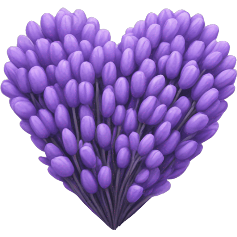 Lavender heart emoji