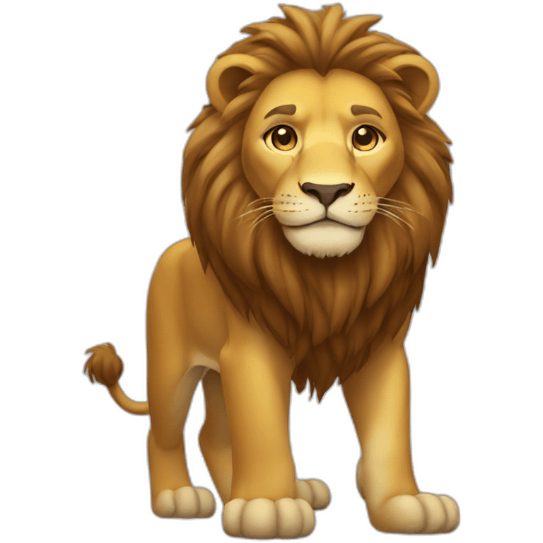 lion full body emoji