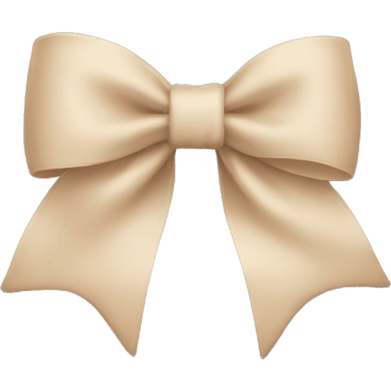 Beige bow emoji