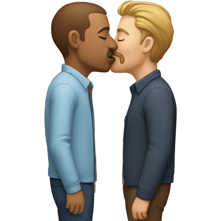 Two man kiss emoji