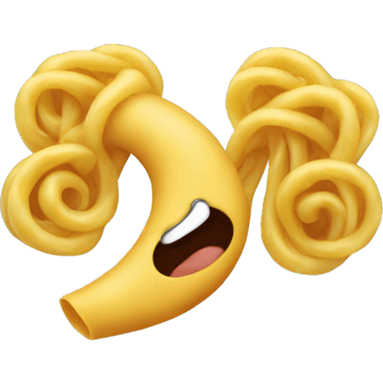 ear like a pasta emoji