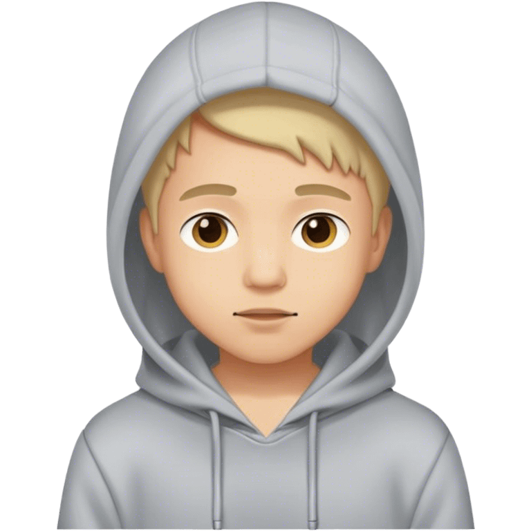 casual boy in hoodie emoji