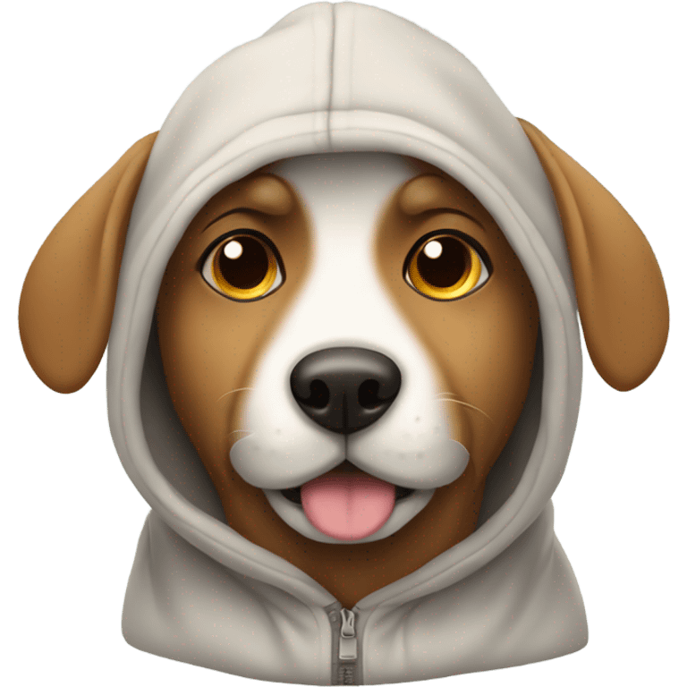 Dog in a hoodie emoji