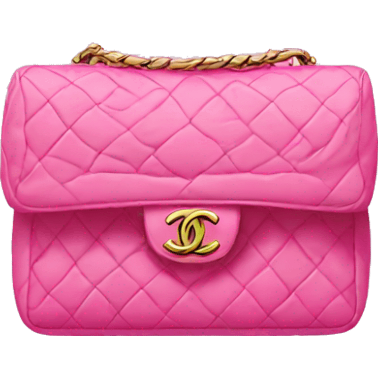 pink bag chanel emoji