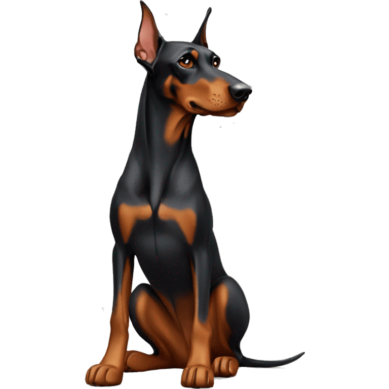 Doberman standing emoji