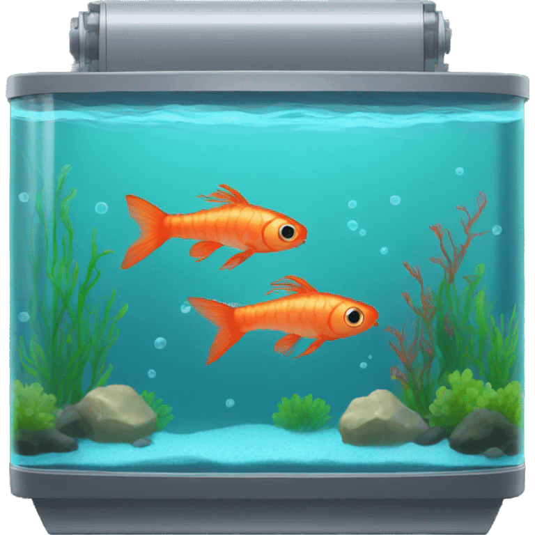 fish tank with shrimp inside emoji