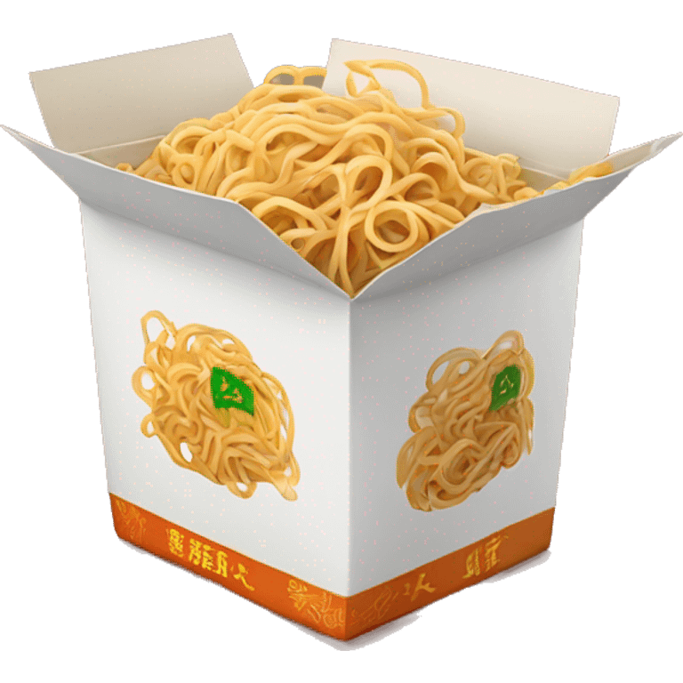 a box of Chinese noodles emoji