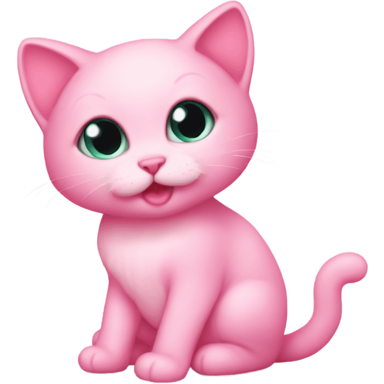 Pink baby kitty  emoji