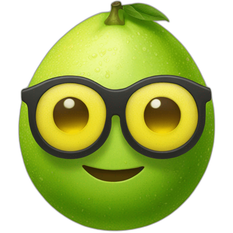 limón con lentes de sol emoji